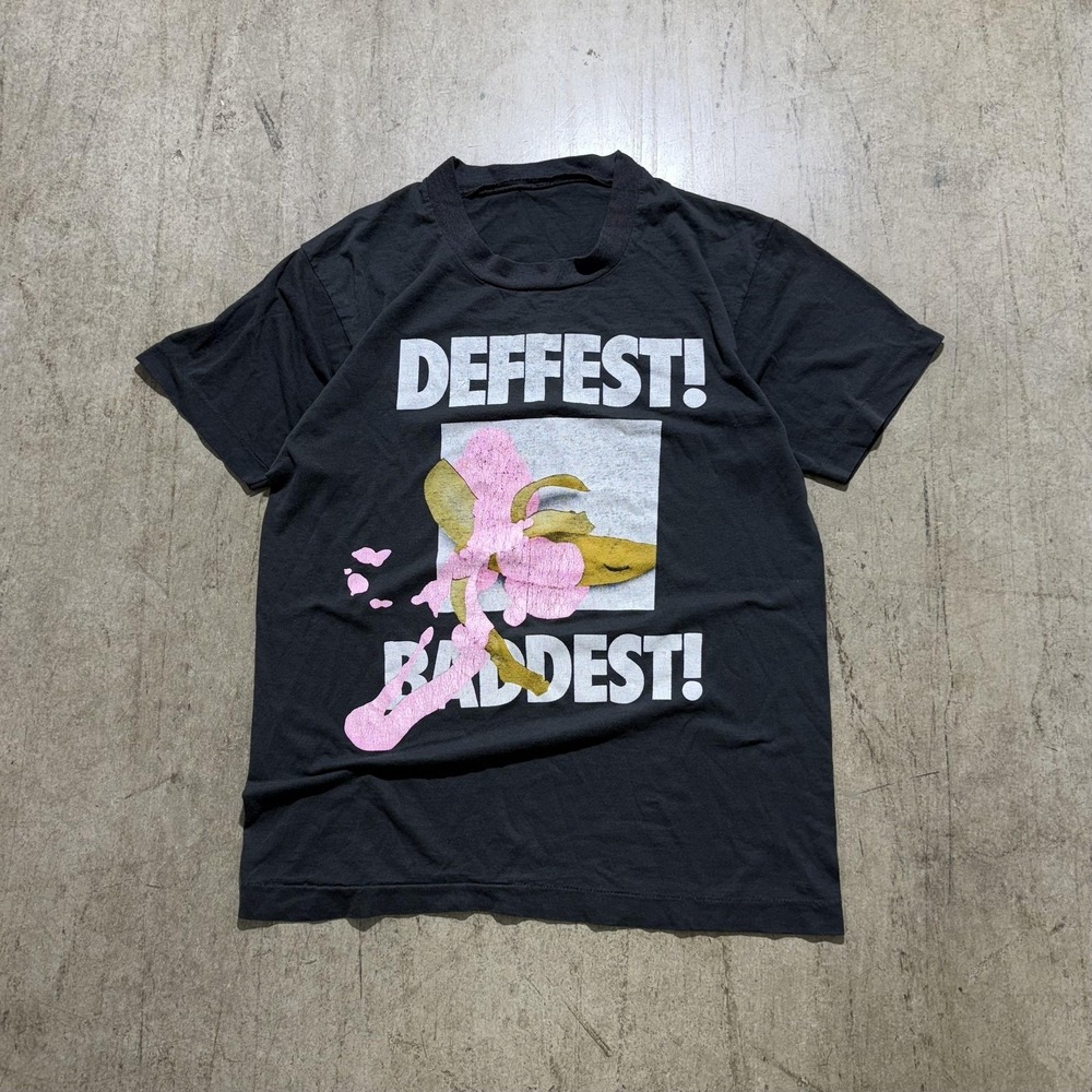 Vintage Wendy O Deffest Baddest Shirt Mens Large Black Tour 1988 Graphic Tee